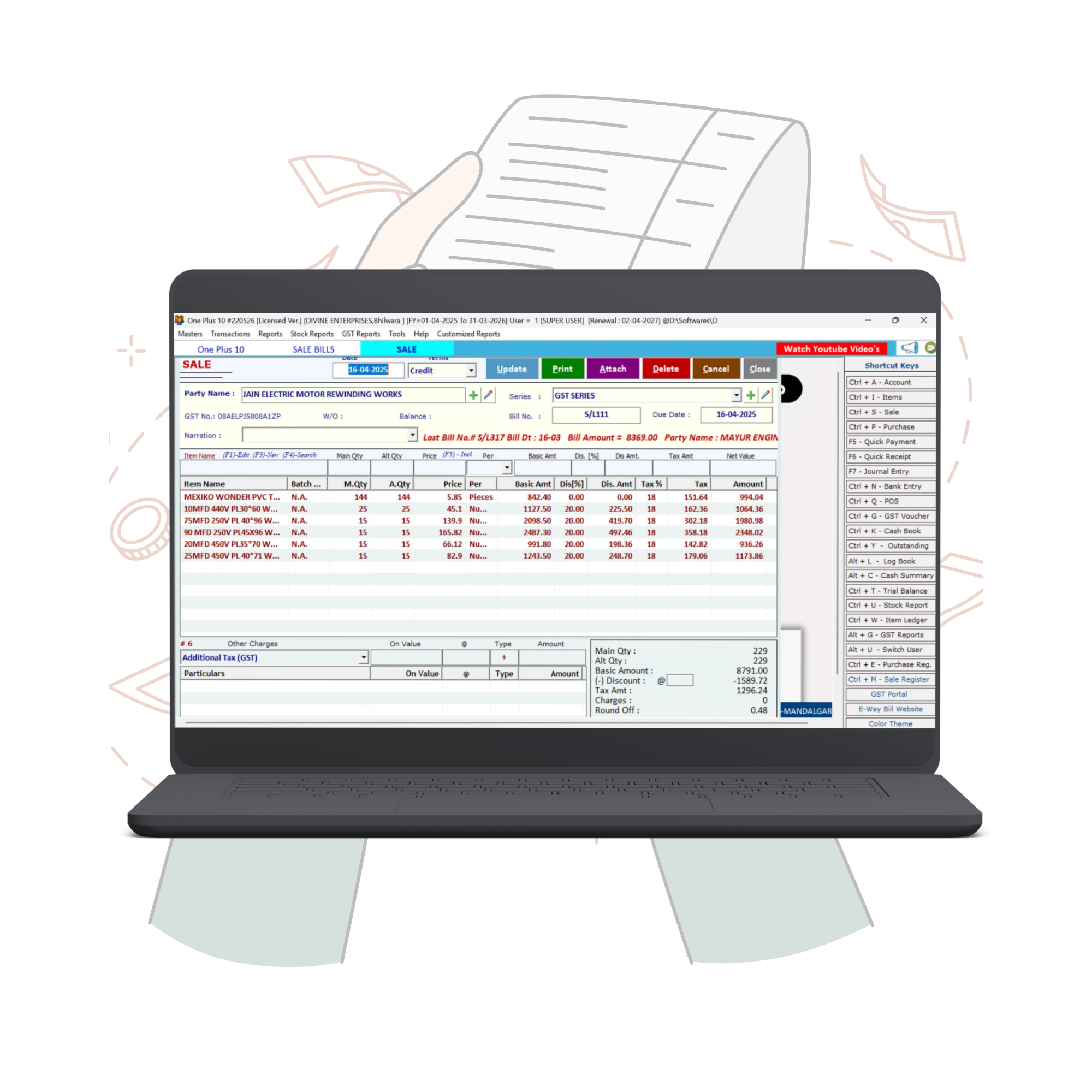 ERP Display Layout Dashboard